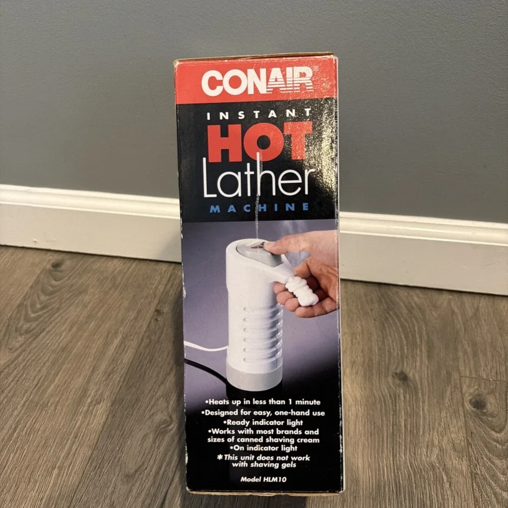 Conair Instant Hot Lather Machine Shaving Cream Warmer New Vintage 1999